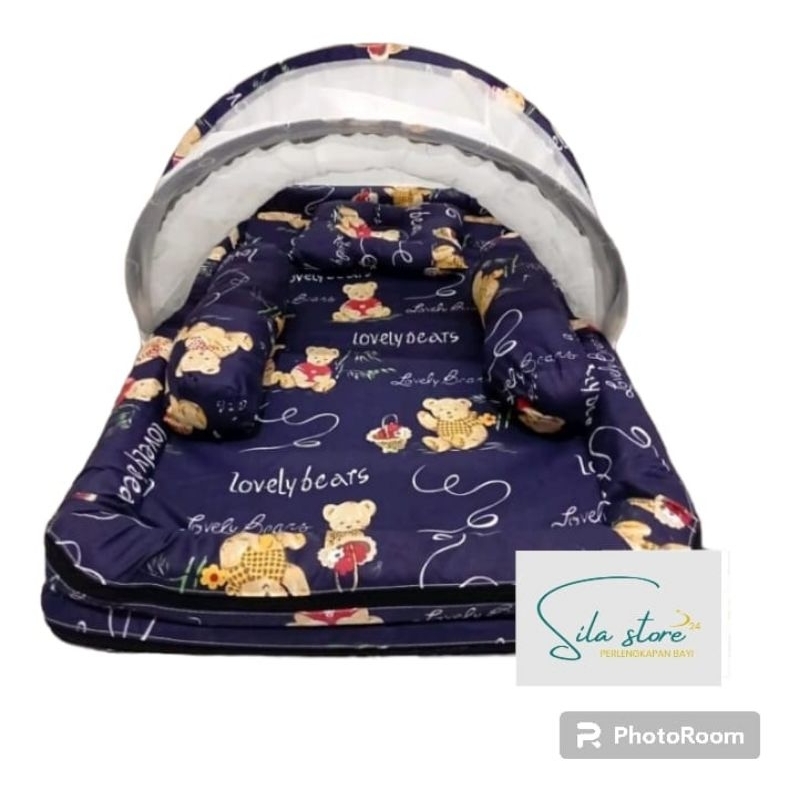 kasur bayi set kulambu bantal  1 guling 2