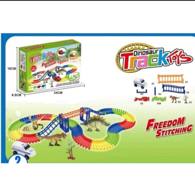 dinosaurus track freedom stitching 111 pcs