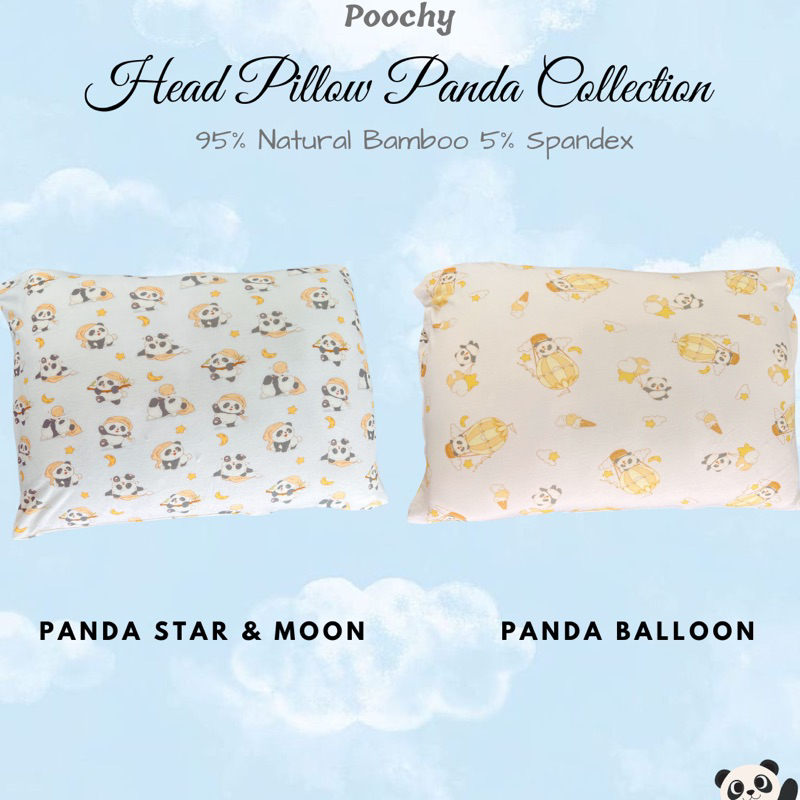POOCHY Head Pillow Panda Collection