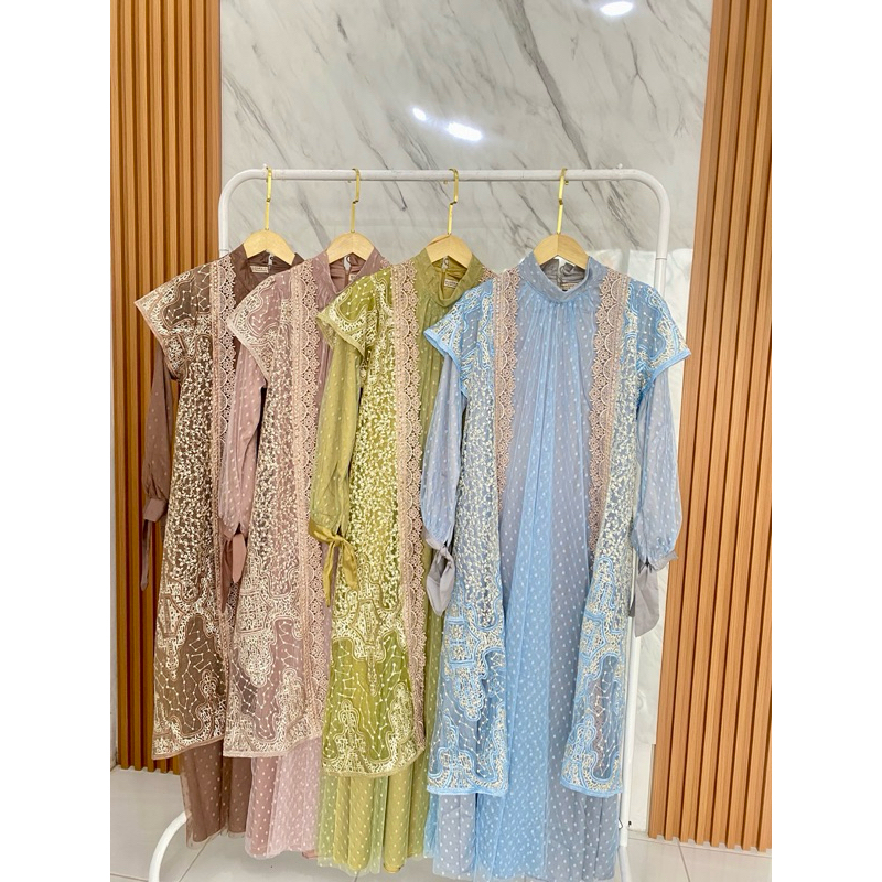 gamis brukat premium