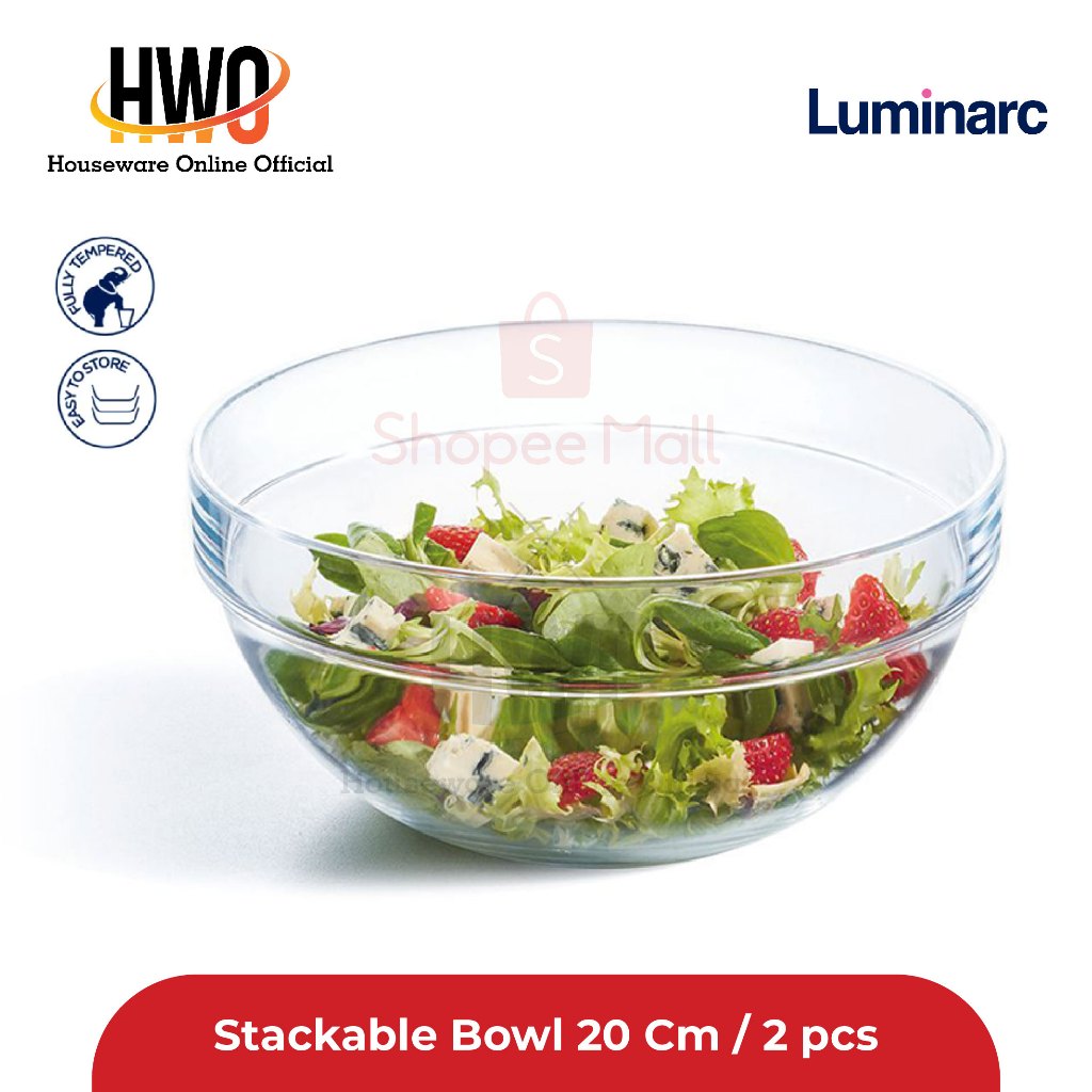 Luminarc Mangkuk Stackable Bowl 20 Cm / 2 pcs