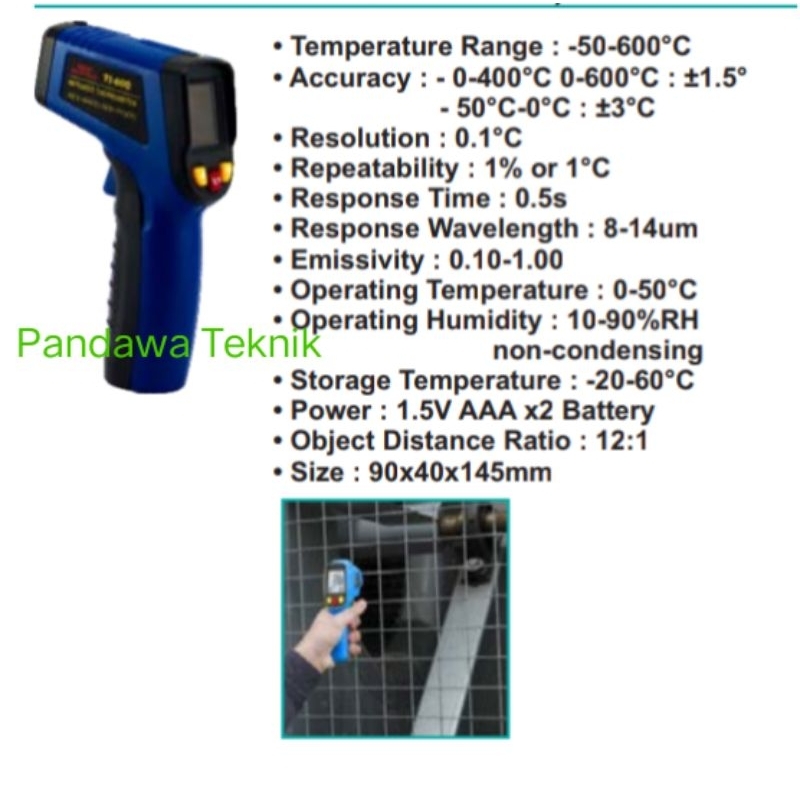 Infrared Termometer 50-600° wipro TI600