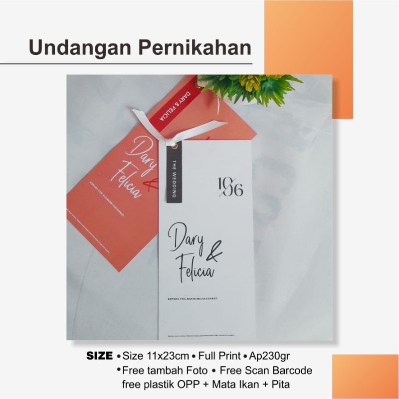 (Custom) Undangan Pernikahan