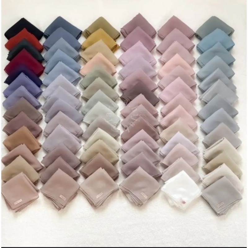 Eshal Hijab - PLAIN SQUARE PREMIUM