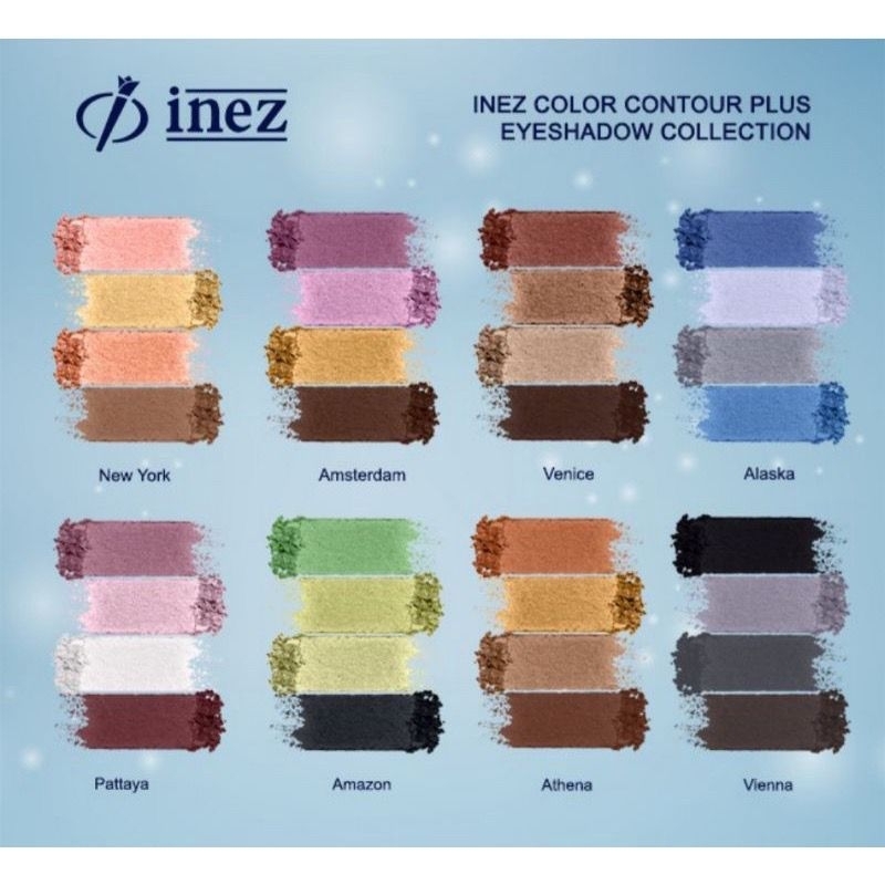 INEZ CONTOUR PLUS EYESHADOW COLLECTION