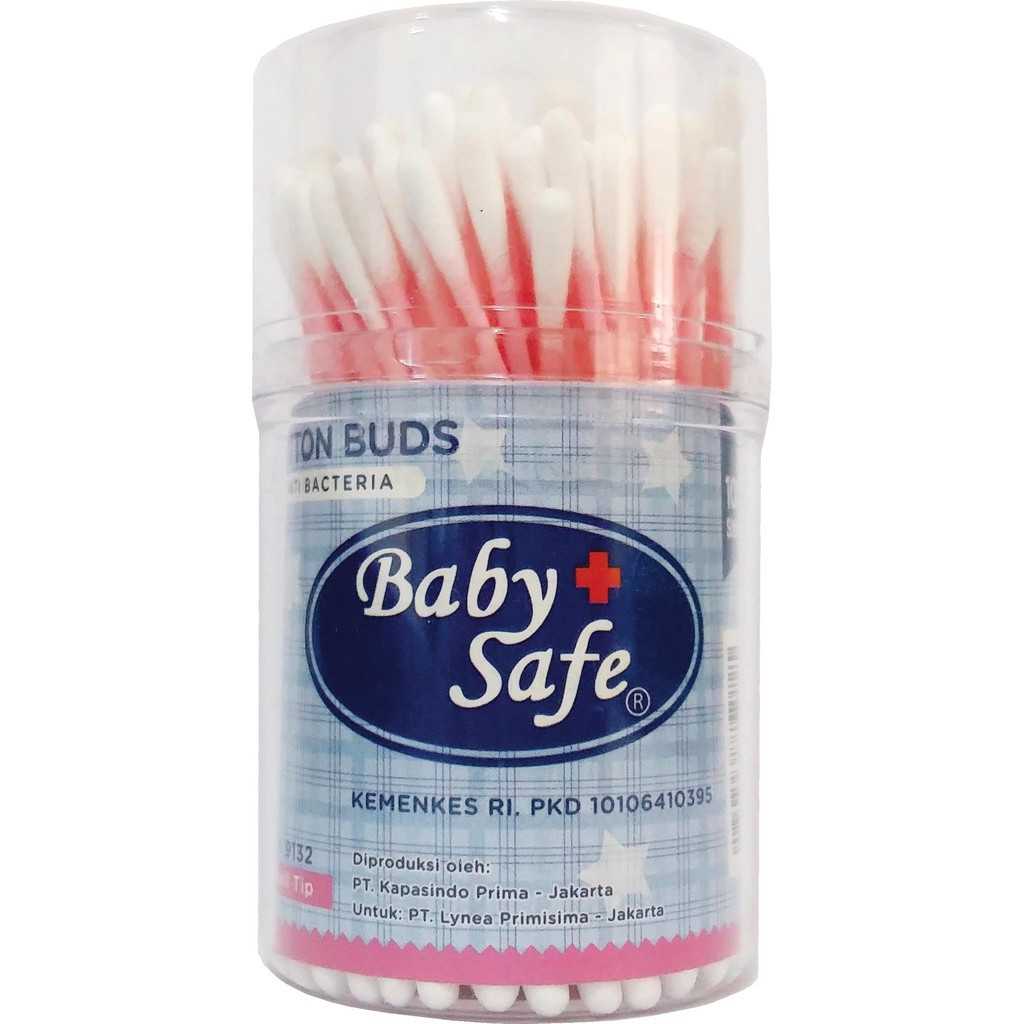 BabySafe Cotton Bud S Tip Pot 50 dan 100pcs