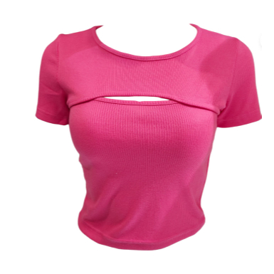 Croptop Vale Lengan Pendek