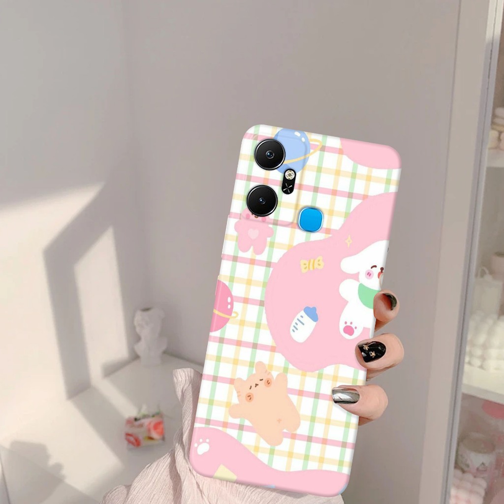 (FL01) Case Infinix Smart 6 Plus Softcase  Macaron Protect Camera Silikon Tpu