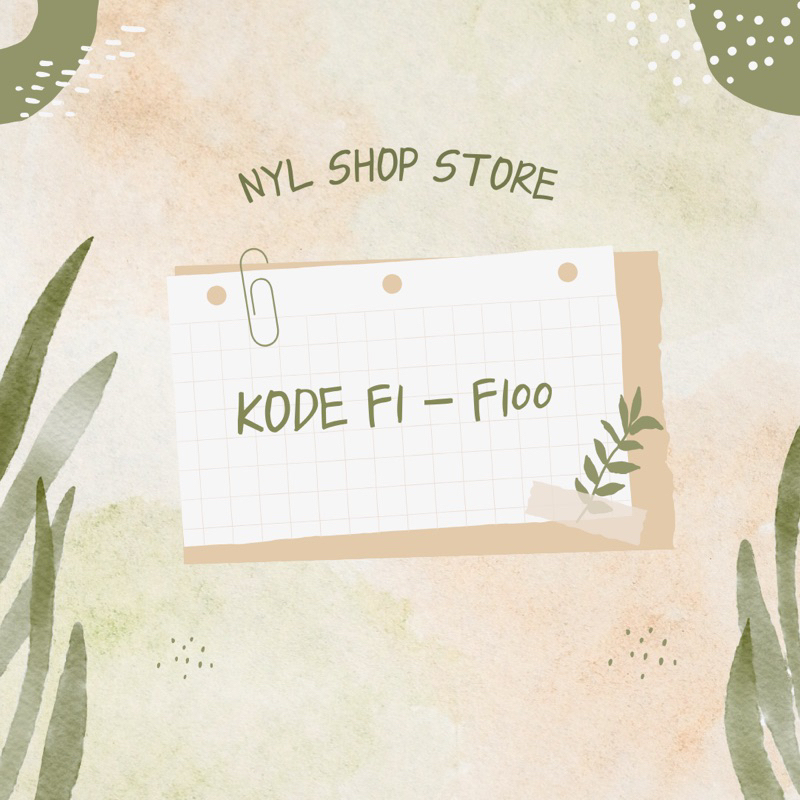 KODE F1 - F100