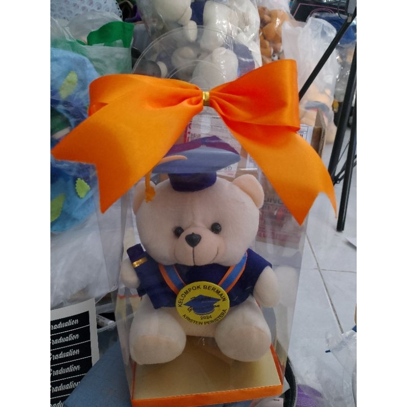 Boneka mika wisuda