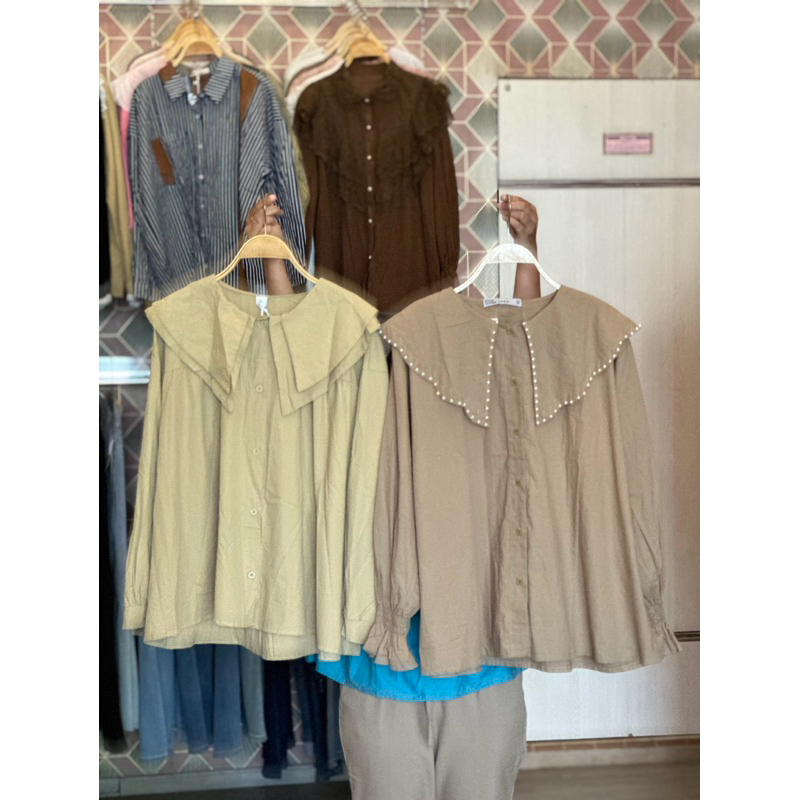 ATASAN COLLAR PEARL DAN 2 LAYER