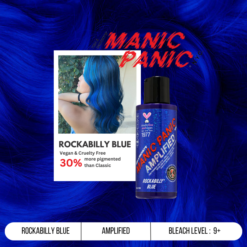 Manic Panic Amplified Rockabilly Blue