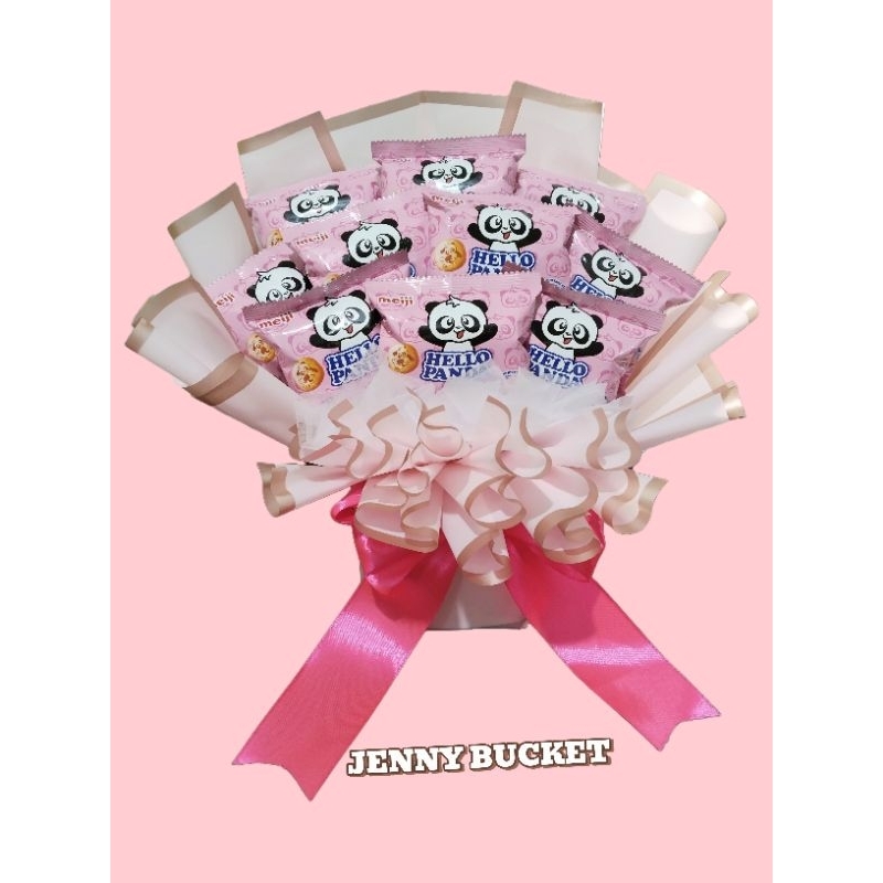Bucket Hello Panda Pink