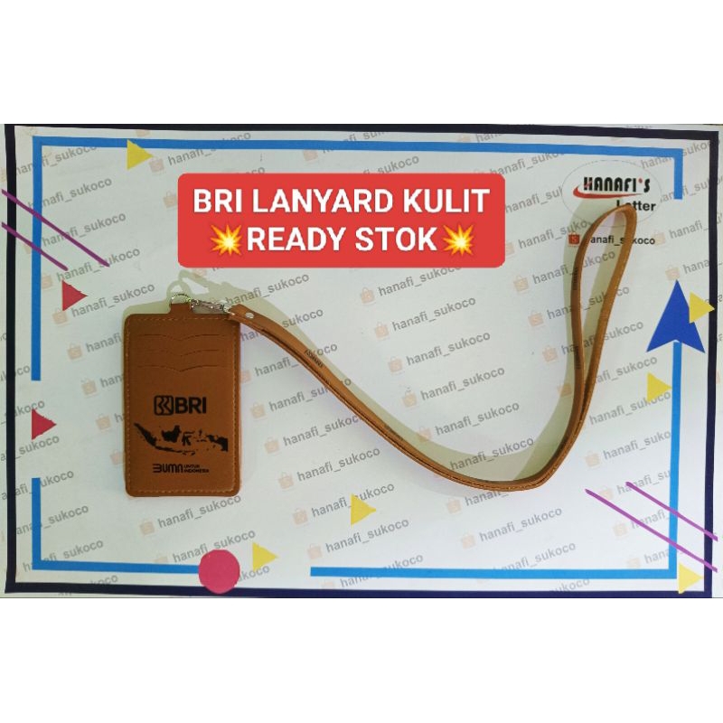 Id card holder kulit BRI READY STOK
