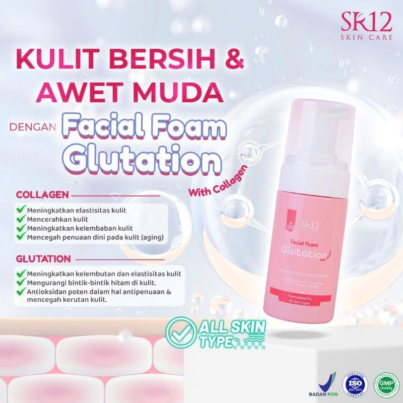 Facial Foam Glutation With Collagen SR12