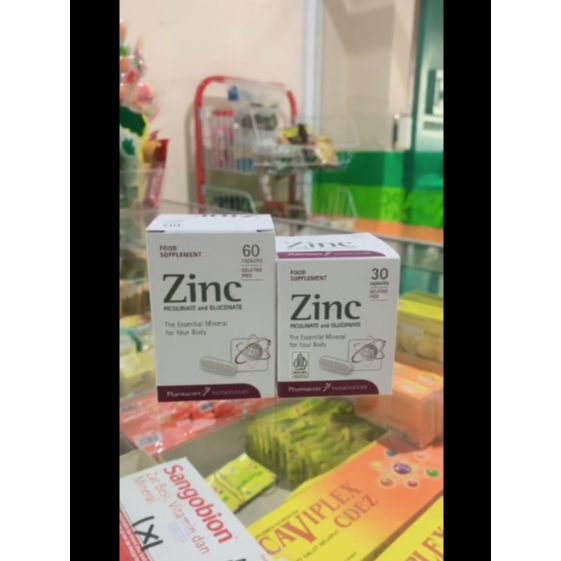 Zinc 30 dan 60 kapsul perbox