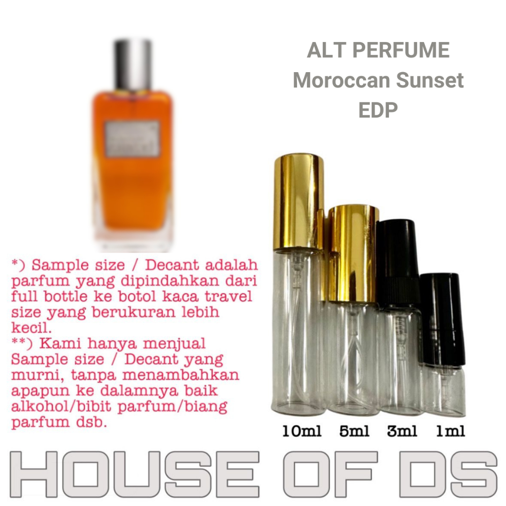 Decant Alt Perfume Moroccan Sunset EDP 2ml/3ml/5ml/10ml