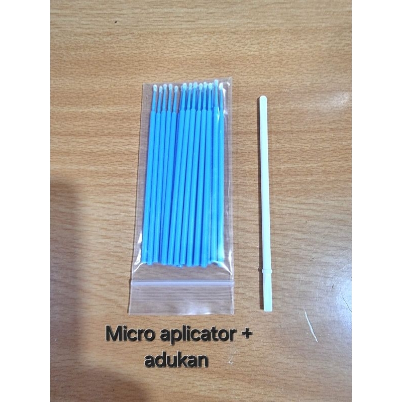 Micro aplicator 1 pack isi 20 pcs + adukan lem
