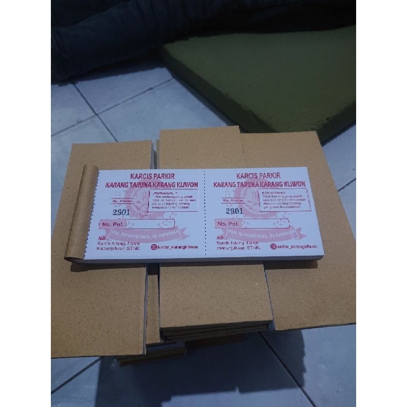 Karcis Parkir Kendaraan