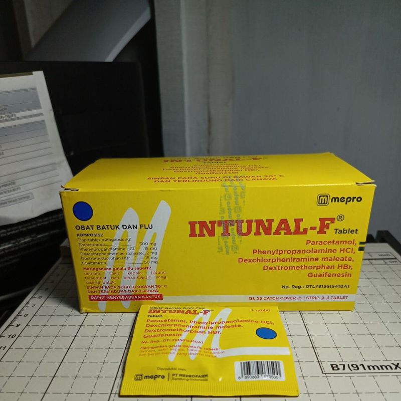 Intunal F /1Strip Baca Deskripsi