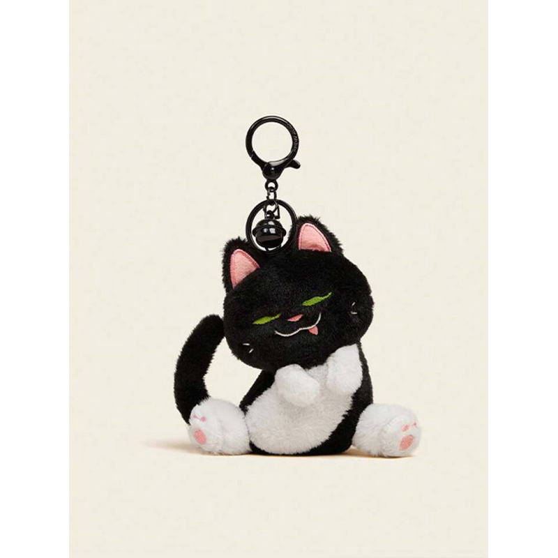 black cat bag charm