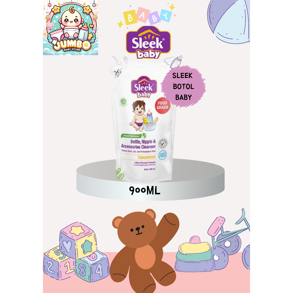 Sleek pencuci botol 900ML