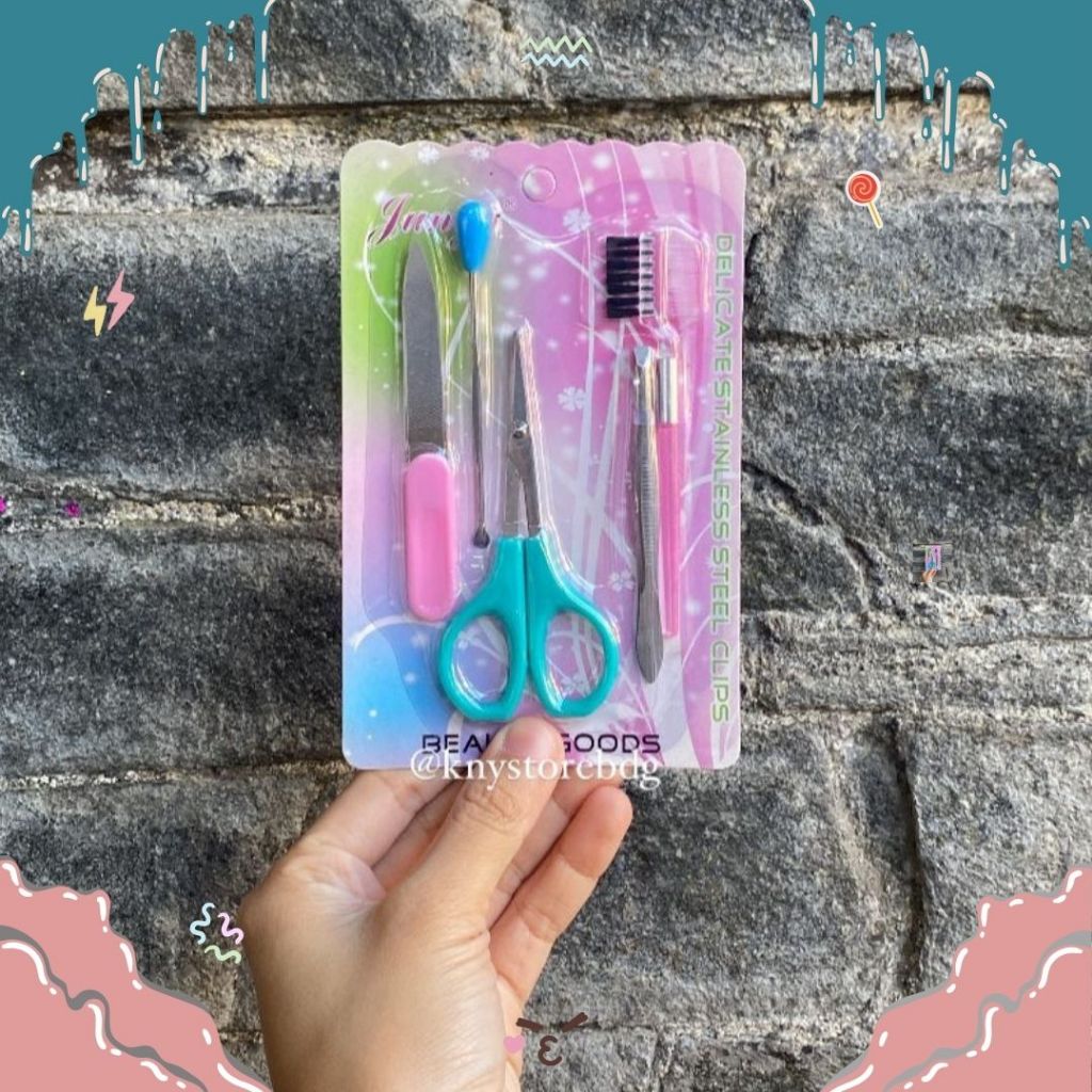 [5PCS] 1 SET ALAT PEDICURE MEDICURE JUNYA