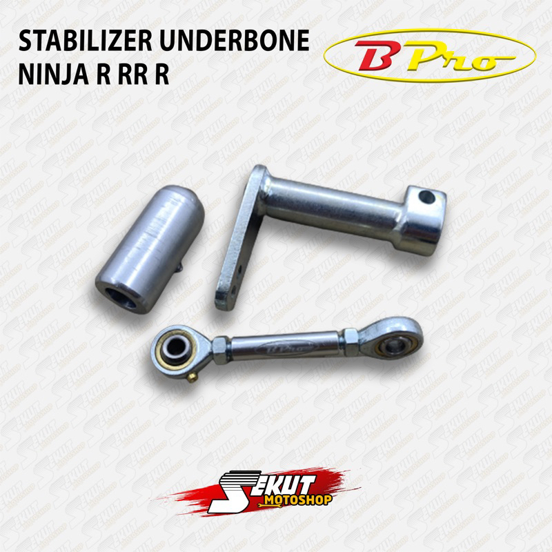 STABILIZER FOOTSTEP UNDERBONE BPRO NINJA RR SS R SILVER