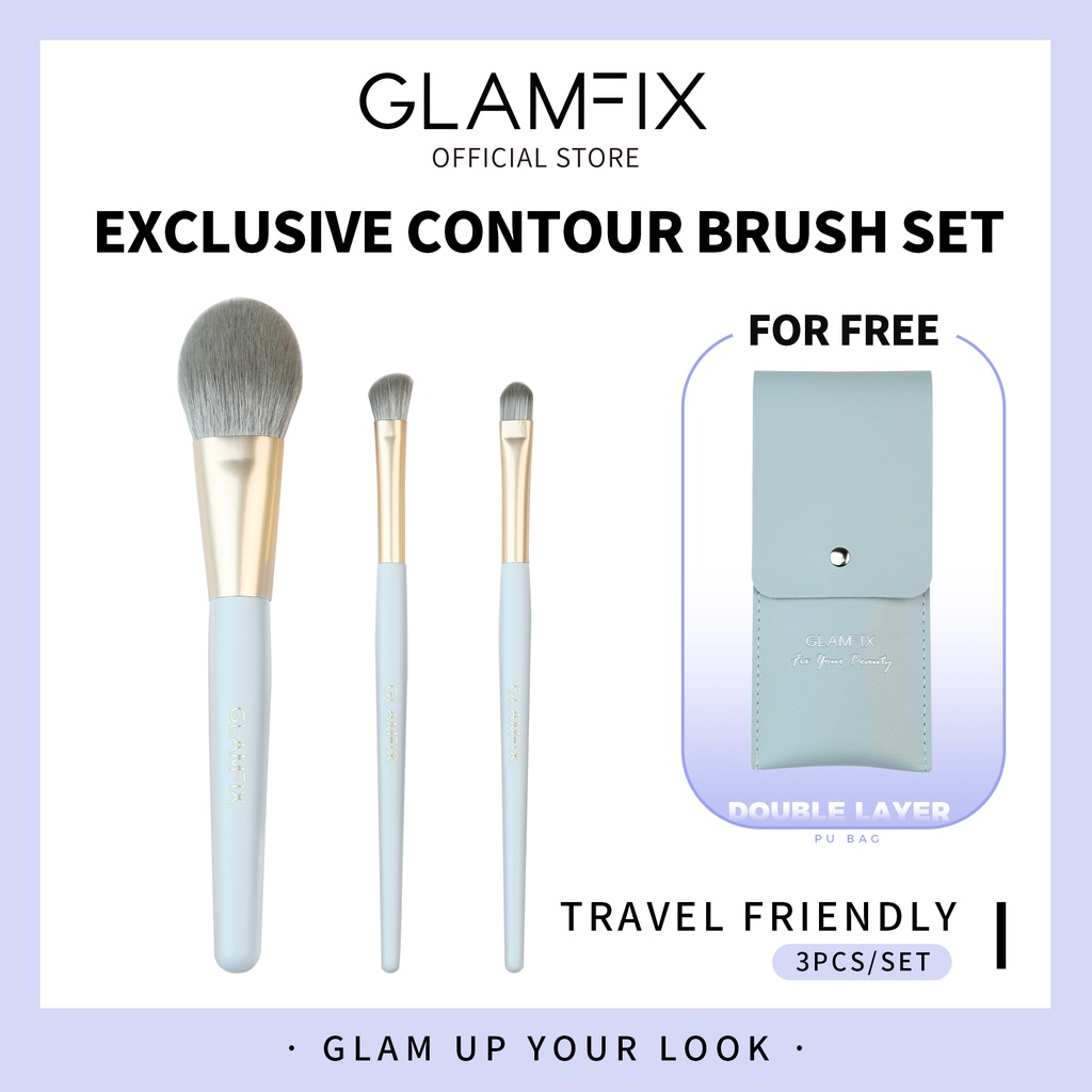 GLAMFIX EXCLUSIVE CONTOUR BRUSH SET 3PCS