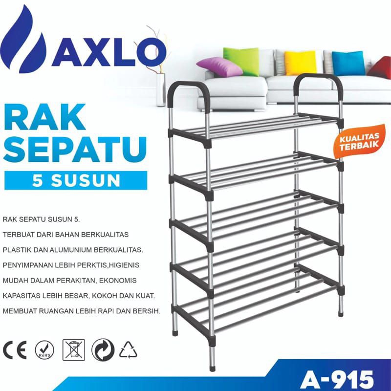 RAK SEPATU 5 TINGKAT STEINLESS