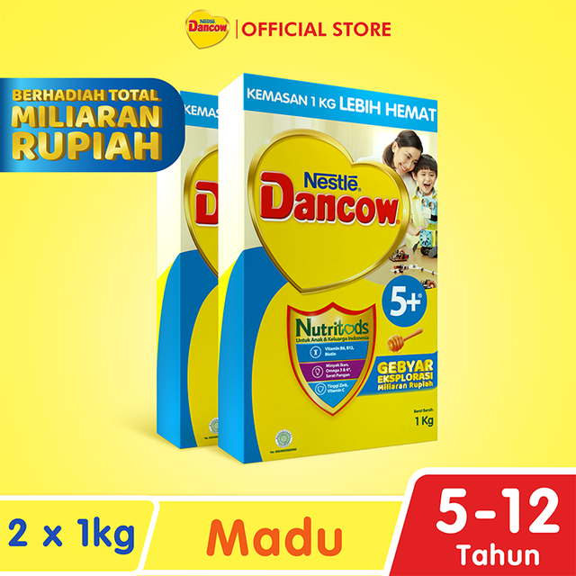 Dancow 5+ madu 1kg