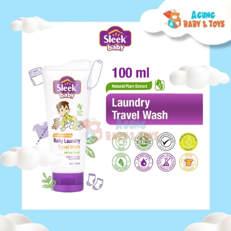 Sleek baby laundry detergent