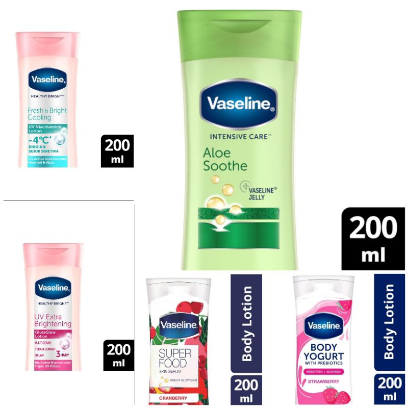 VASELINE BODY LOTION 200 ML