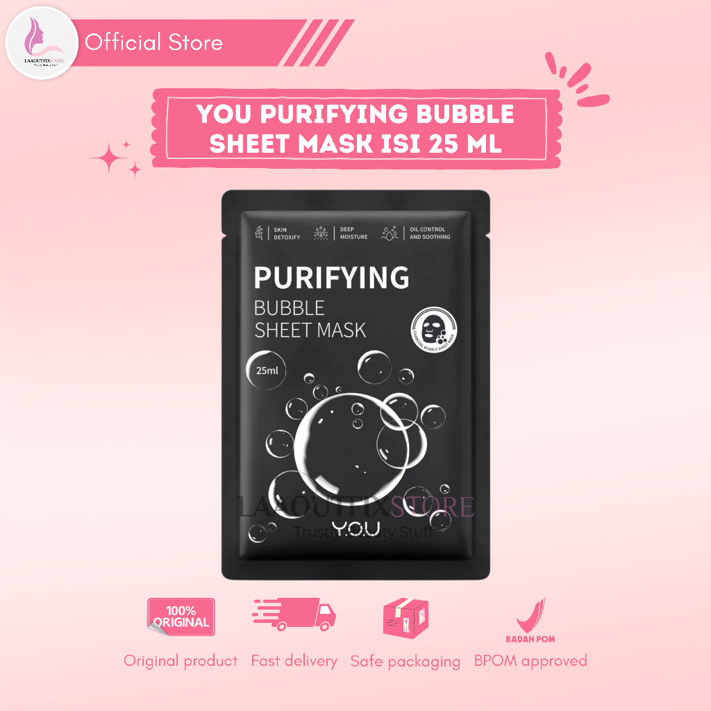 YOU PURIFYING BUBBLE SHEET MASK ISI 25 ML