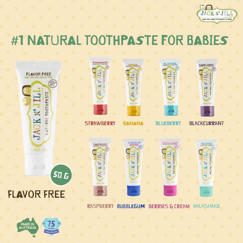 Jack N Jill Toothpaste 50g/pasta gigi