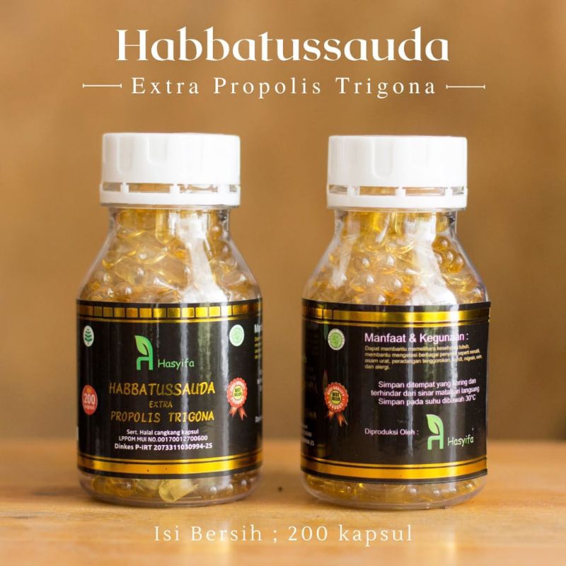Habbatussauda Extra Propolis Trigona 200 kapsul