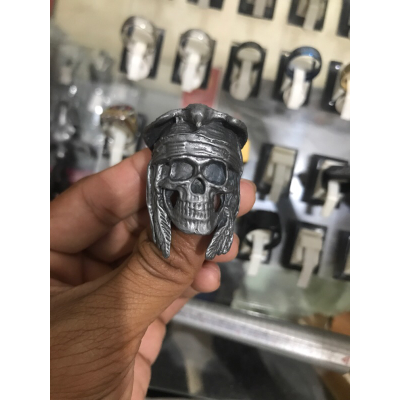 cincin tengkorak - jack size 7