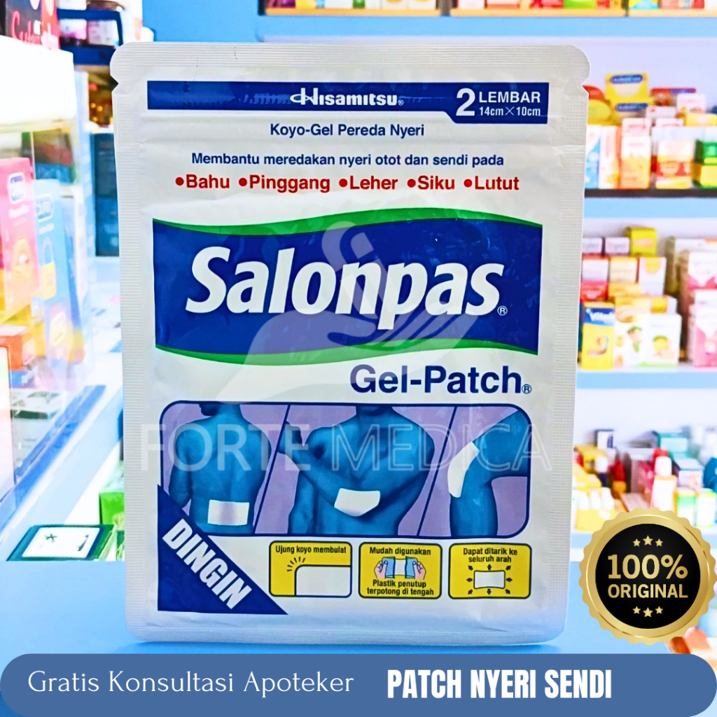 Salonpas Gel Patch 2 Lembar - Patch Pereda Nyeri Sendi dan Otot