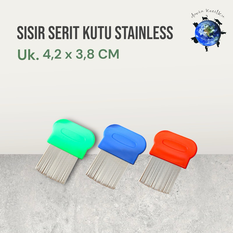 Sisir Serit Mini Stainless - Sisir Kutu
