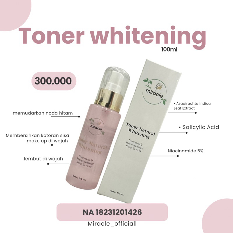 toner whitening