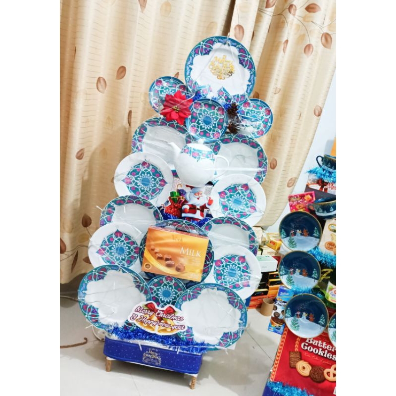parcel natal parcel Merry Christmas parcel dinner set parcel piring