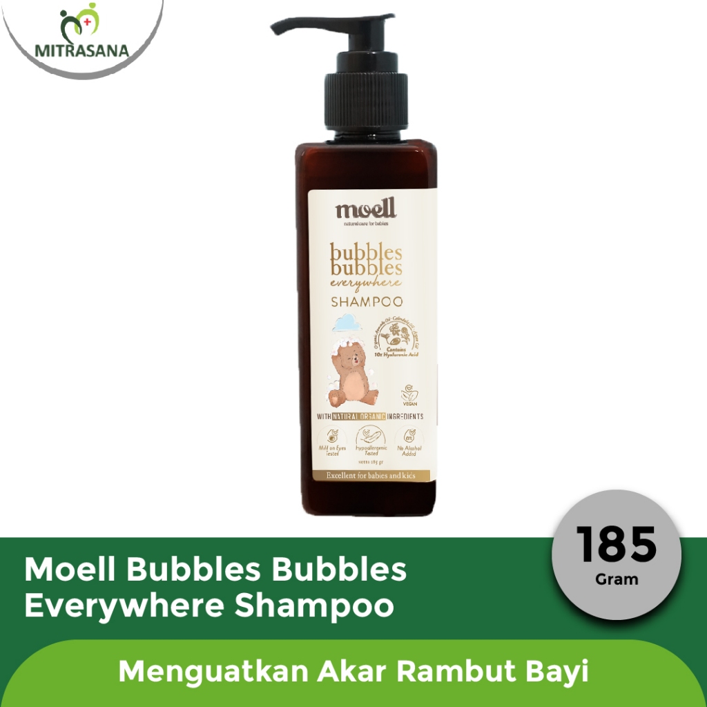 Moell Bubbles Bubbles Everywhere Shampoo ~ Menguatkan Akar Rambut Bayi