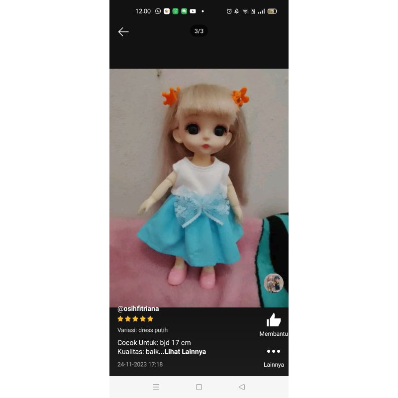 baju boneka untuk teddy bear