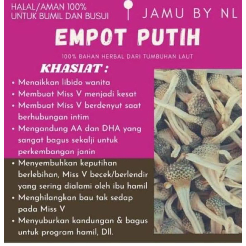 EMPOT PUTIH ORIGINAL(ISI POTONG)