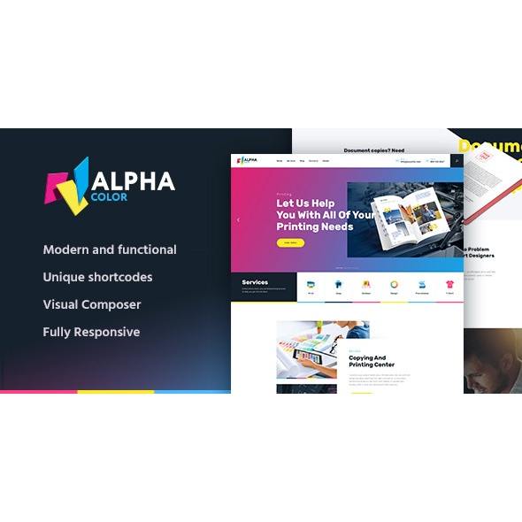 AlphaColor 1.4.11.1 – Printing Services Theme - Wordpress Theme