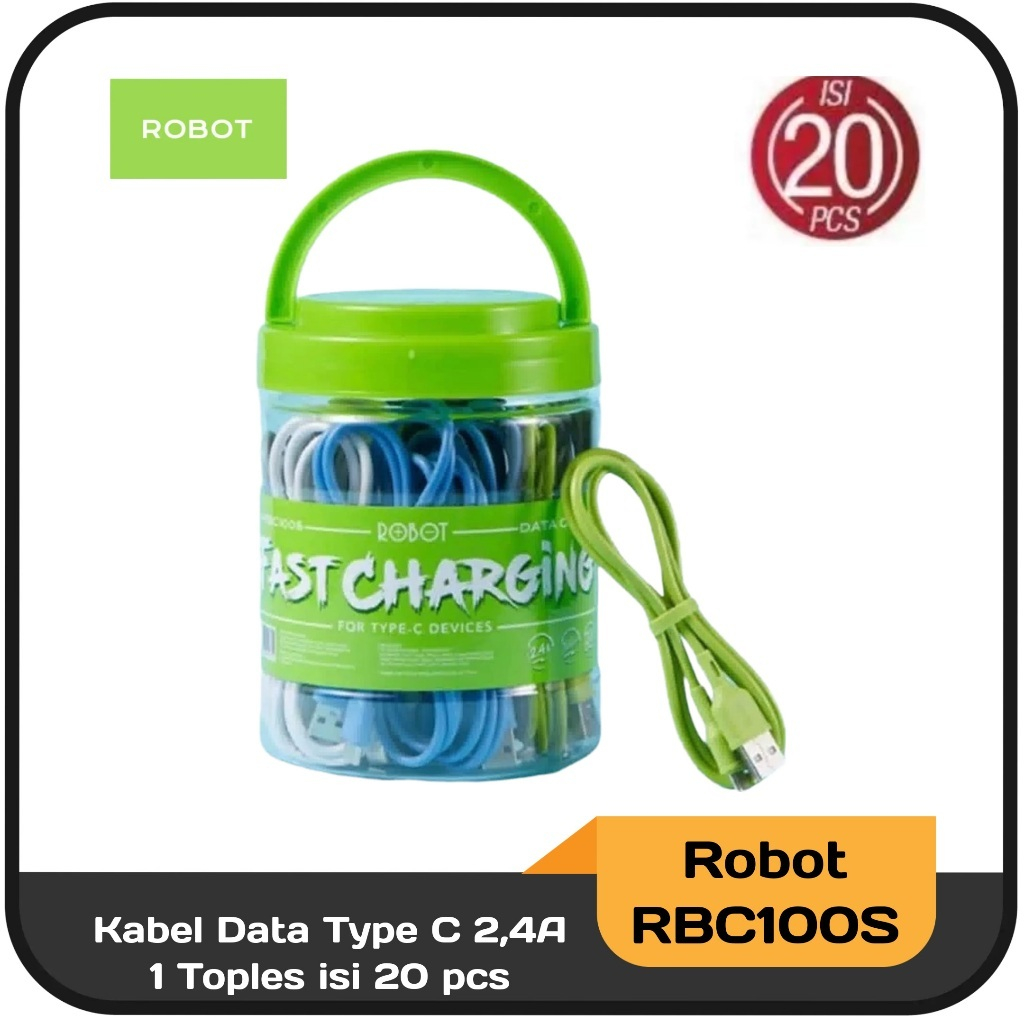 Kabel Data Type C Robot RBC100S 2,4A