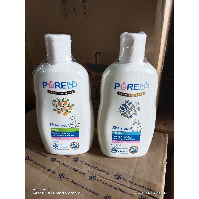 Purebb shampoo 230ml botol
