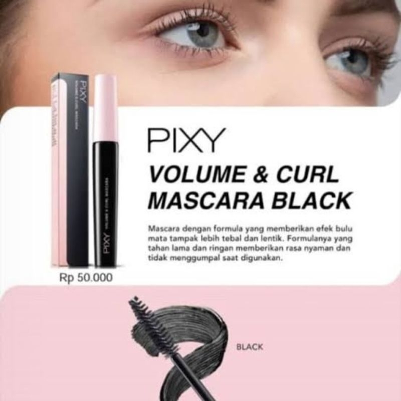 PIXY VOLUME & CURL MASCARA BLACK