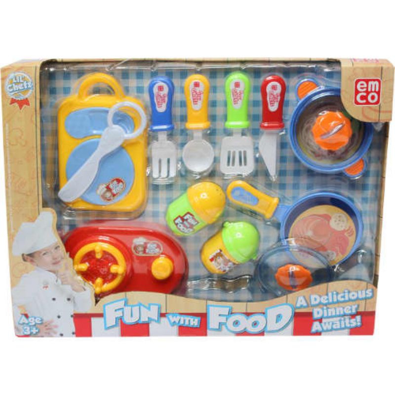 Emco Set Lil Chefz Brkfast Lunch Dinner
