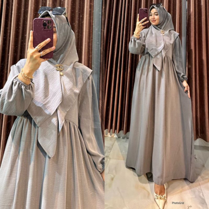 gamis set hijab